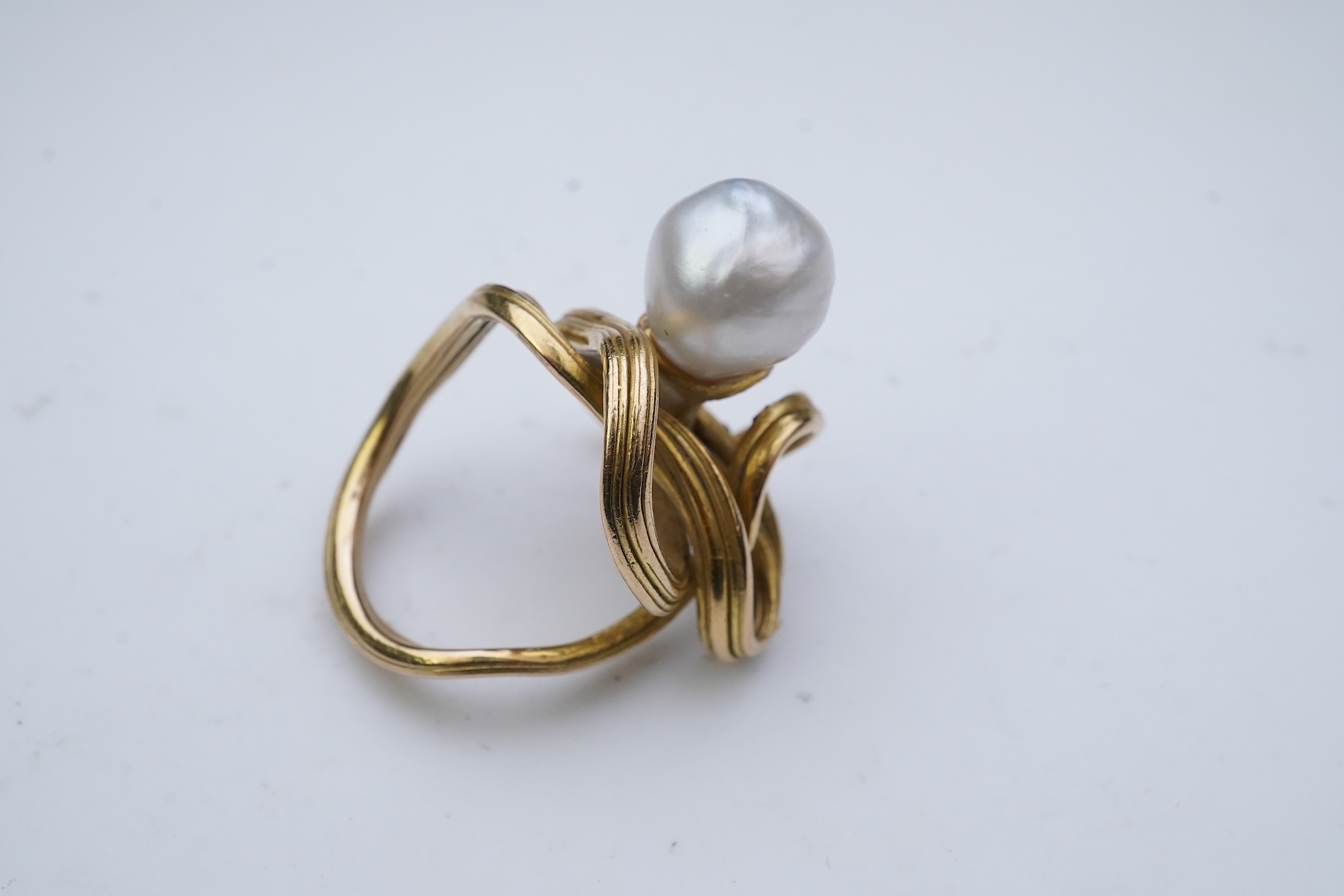 A pearl ring